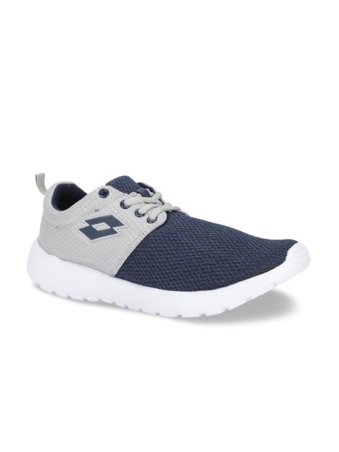 

Lotto Men Blue & Grey Colourblocked Mesh Running Shoes