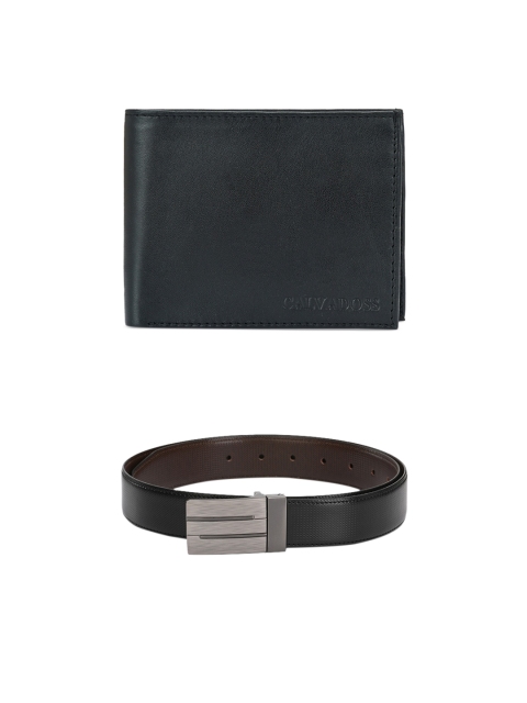 

Calvadoss Men Black & Brown Accessory Gift Set
