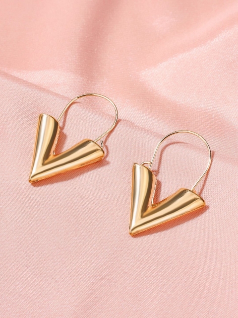 

OOMPH Gold-Toned Geometric Drop Earrings