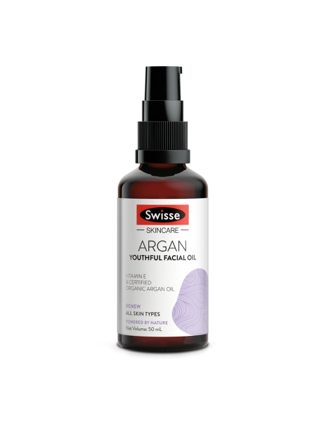 

Swisse Unisex SC Argan Youthful Facial Oil 50ml, White