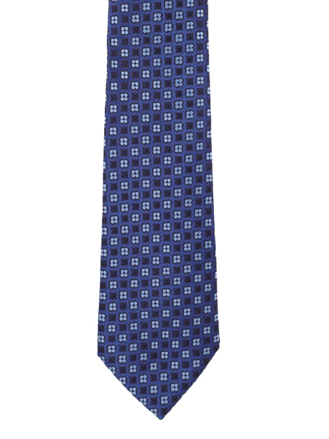 

Peter England Blue Woven Design Broad Tie