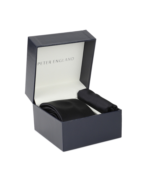 

Peter England Men Black Solid Accessory Gift Set