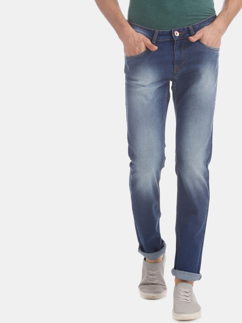 

Flying Machine Men Blue Skinny Fit Low-Rise Clean Look Stretchable Jeans
