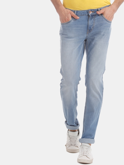 

Flying Machine Men Blue Slim Fit Mid-Rise Clean Look Stretchable Jeans