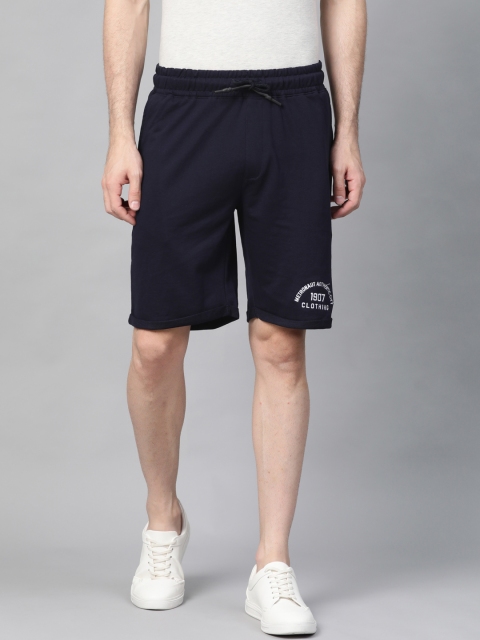 

Metronaut Men Navy Blue Solid Regular Shorts