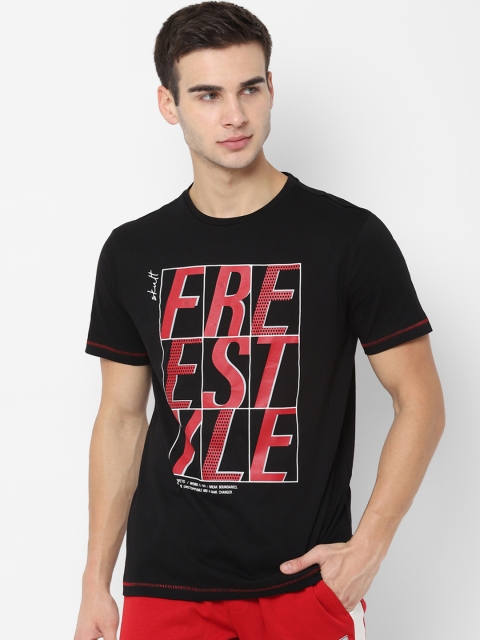 

SKULT by Shahid Kapoor Men Black & Red Printed Round Neck T-shirt