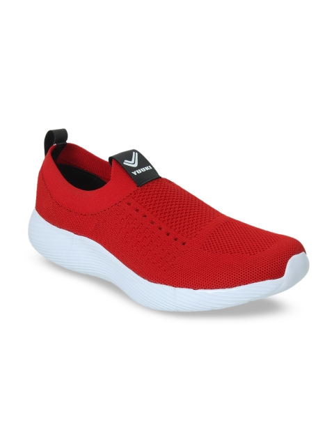 

Yuuki Men Red Mesh Walking Shoes