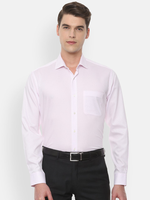 

Van Heusen Men Pink Regular Fit Solid Formal Shirt