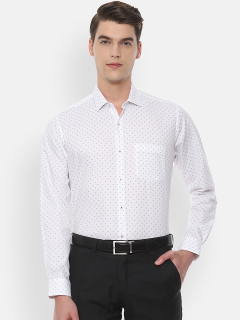 

Van Heusen Men White Regular Fit Printed Formal Shirt