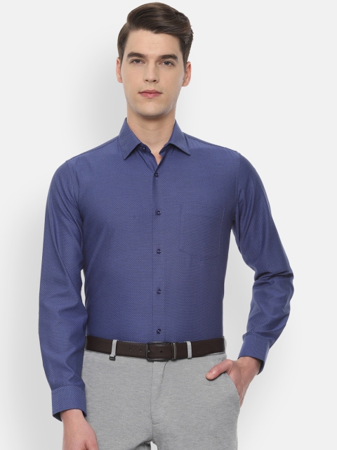 

Van Heusen Men Blue Slim Fit Printed Formal Shirt