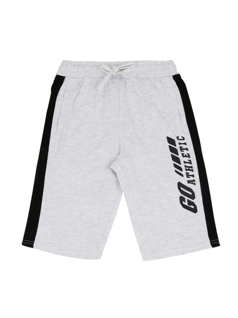 

Pantaloons Junior Boys Grey & Black Printed Regular Shorts