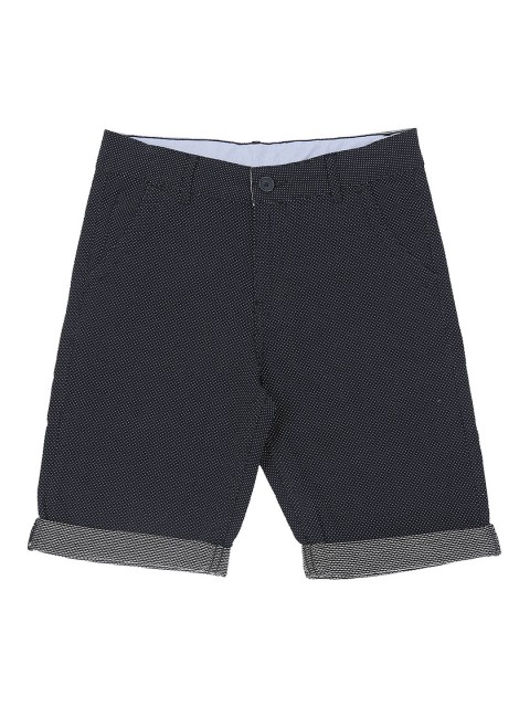 

Pantaloons Junior Boys Navy Blue Printed Regular Shorts