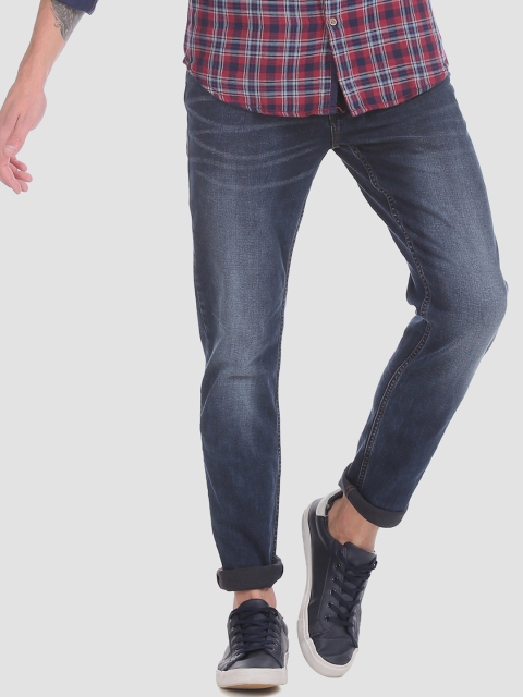

RUF & TUF Men Blue Slim Fit Mid-Rise Clean Look Stretchable Jeans