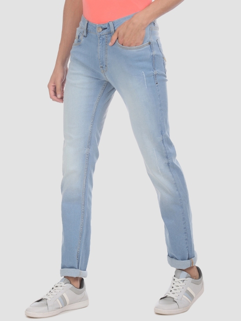 

RUF & TUF Men Blue Slim Fit Mid-Rise Clean Look Stretchable Jeans