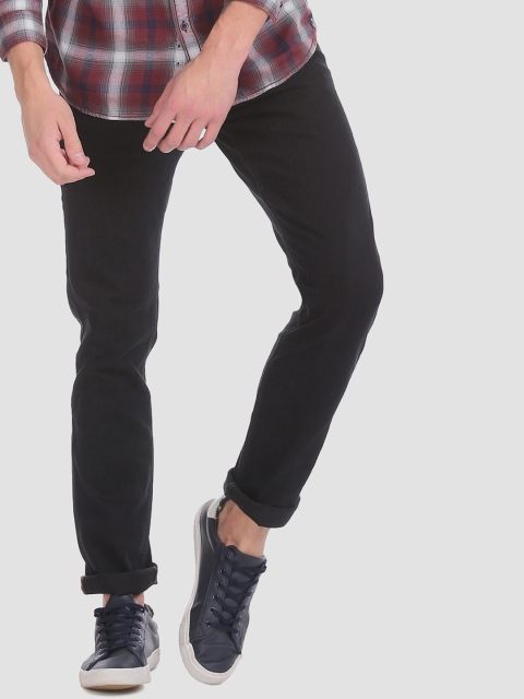 

RUF & TUF Men Black Slim Fit Mid-Rise Clean Look Stretchable Jeans