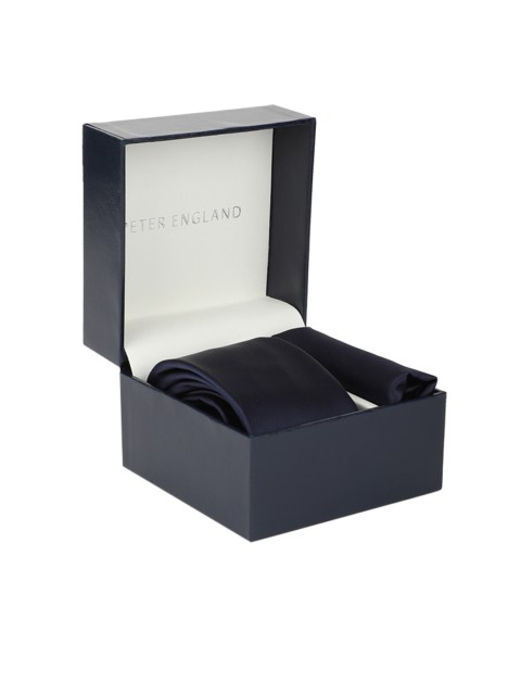 

Peter England Men Navy Blue Accessory Gift Set