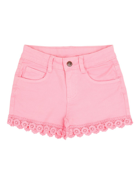 

Pantaloons Junior Girls Pink Hot Pants Shorts