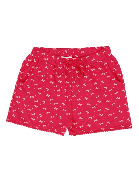 

Pantaloons Junior Girls Pink Printed Shorts