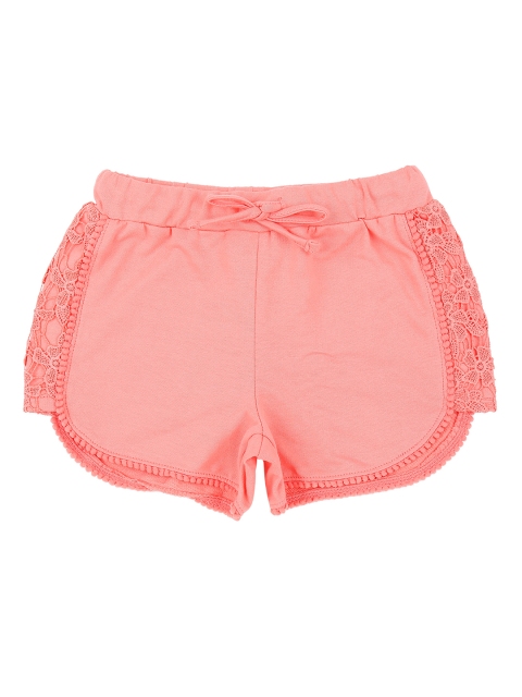 

Pantaloons Junior Girls Rose Self Design Regular Fit Hot Pants