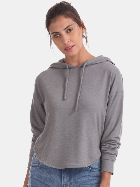 

Aeropostale Women Grey Solid Sweatshirt