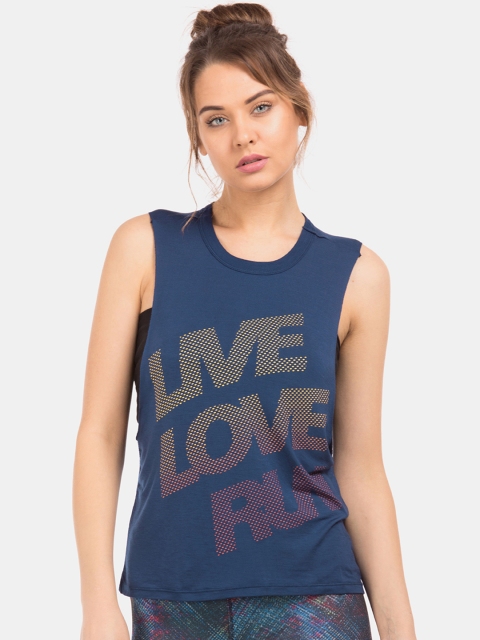 

Aeropostale Women Navy Blue Printed Top