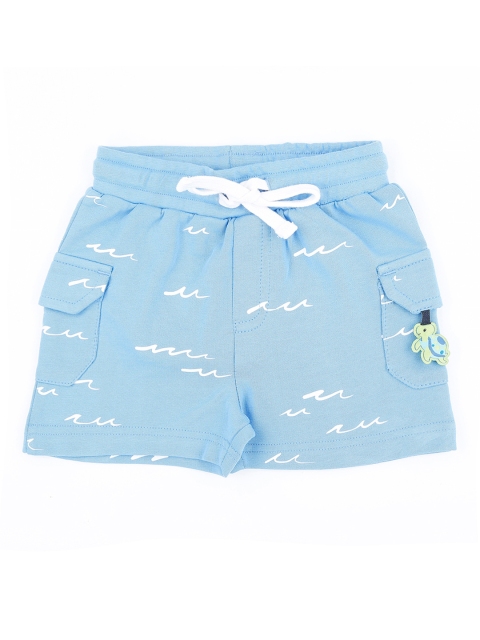

Pantaloons Baby Boys Blue Printed Regular Fit Regular Shorts