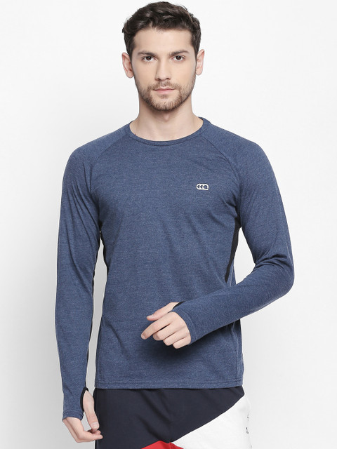 

Ajile by Pantaloons Men Navy Blue Solid Round Neck T-shirt