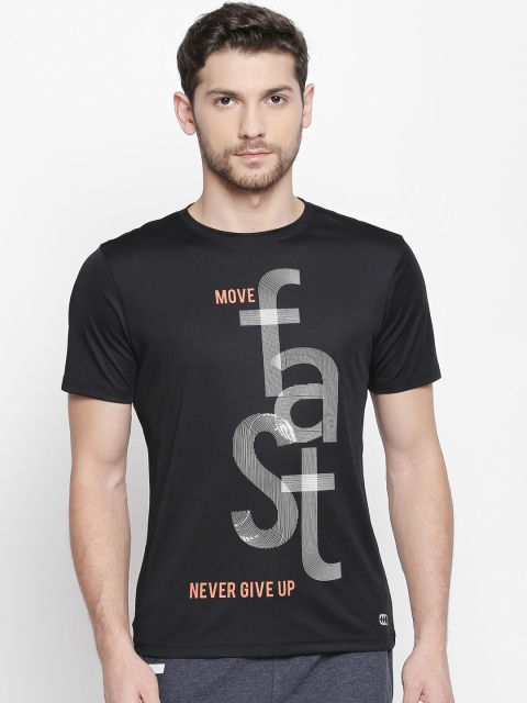 

Ajile by Pantaloons Men Black Printed Round Neck T-shirt
