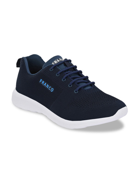 

Franco Leone Men Navy Blue Mesh Running Shoes