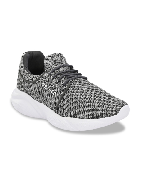 

Franco Leone Men Grey Mesh Running Shoes