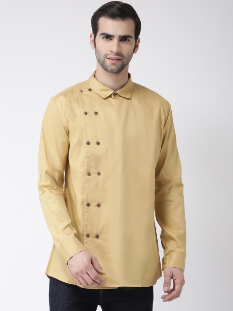 

SG LEMAN Men Beige Solid Straight Kurta