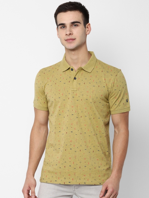 

Allen Solly Sport Men Yellow Printed Polo Collar T-shirt