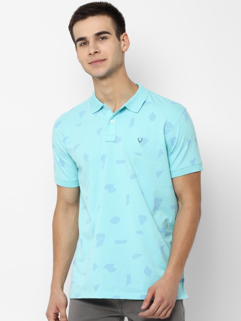 

Allen Solly Sport Men Blue Printed Polo Collar T-shirt