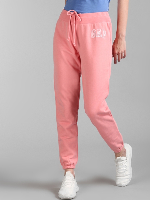 

GAP Women Pink Mid Rise Applique Branding Track Pants