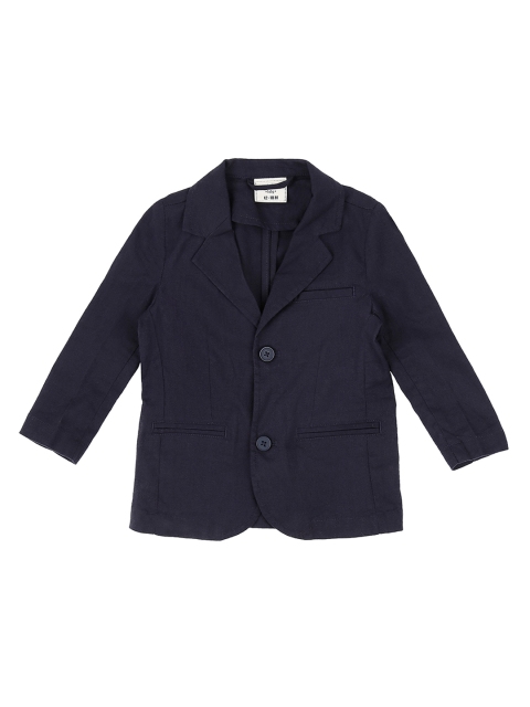 

Pantaloons Baby Boys Navy Blue Solid Tailored Jacket