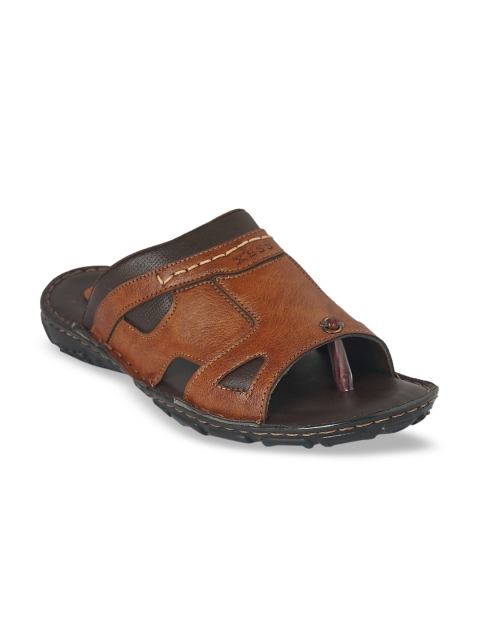 

XESS by iD Men Brown Leather Sandals