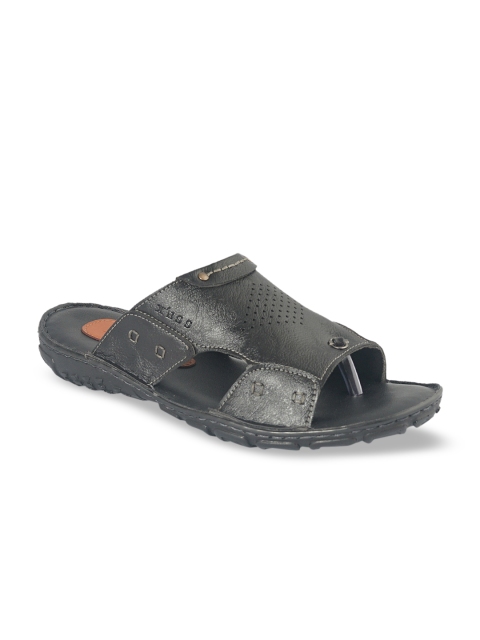

XESS by iD Men Black Leather Sandals
