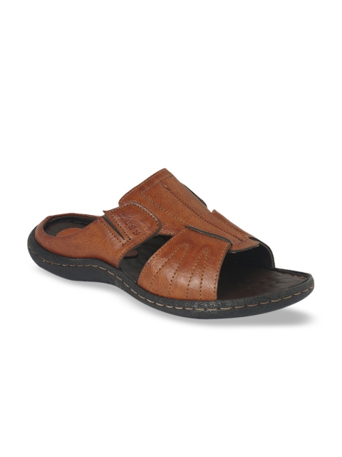 

XESS by iD Men Tan Brown Leather Sandals