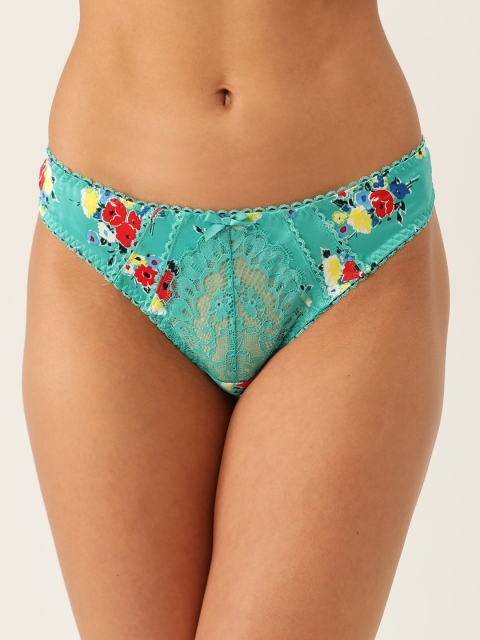 

Marks & Spencer Women Sea Green & Red Floral Print Bikini Briefs T817725