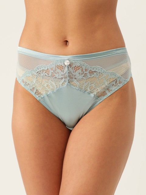 

Marks & Spencer Women Mint Green Lace Basic Briefs T816380
