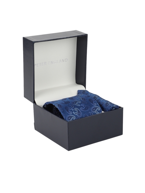 

Peter England Men Blue Patterned Accessory Gift Set