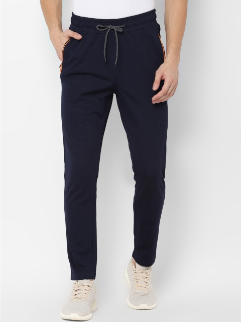 

SKULT by Shahid Kapoor Men Navy Blue Solid Straight Fit Track Pants