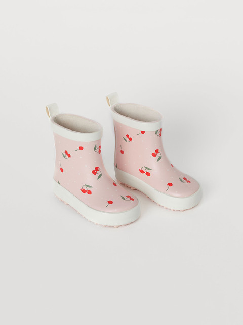 

H&M Girls Pink Patterned Wellingtons