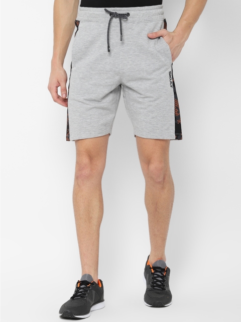 

SKULT by Shahid Kapoor Men Grey Solid Sports Shorts