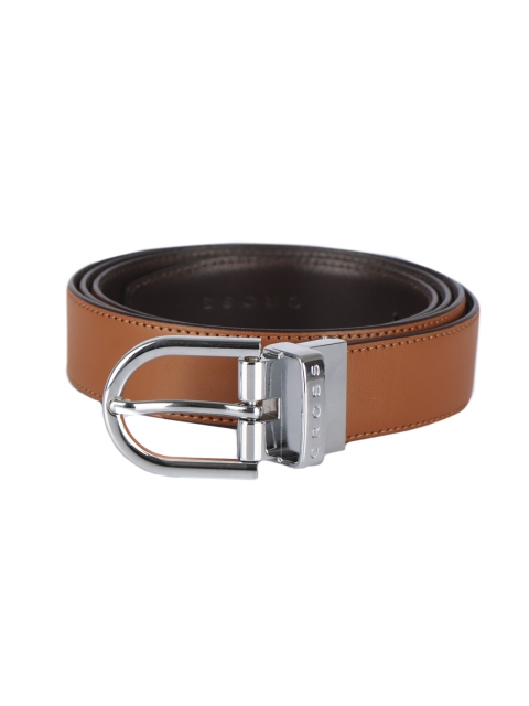 

Cross Men Brown Solid Leather Reversible Belt
