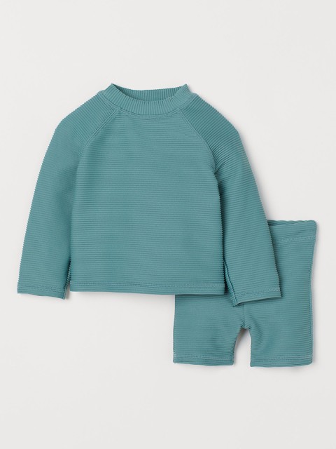 

H&M Boys Green Swim Set With UPF 50