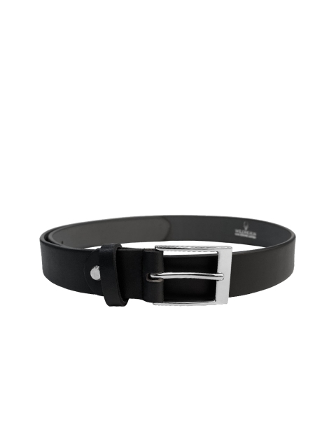 

WildHorn Men Black Leather Solid Belt