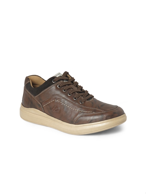 

ID Men Brown Genuine Leather Sneakers