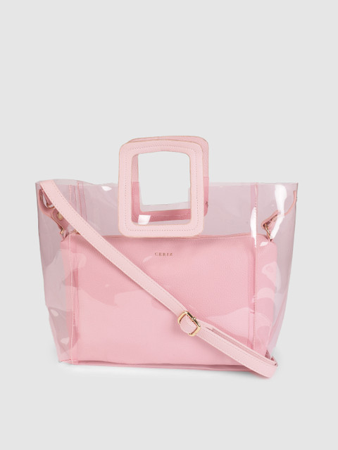 

CERIZ Women Pink Solid Handheld Bag