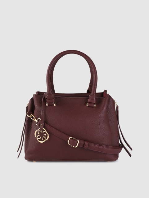 

CERIZ Burgundy Solid Handheld Bag